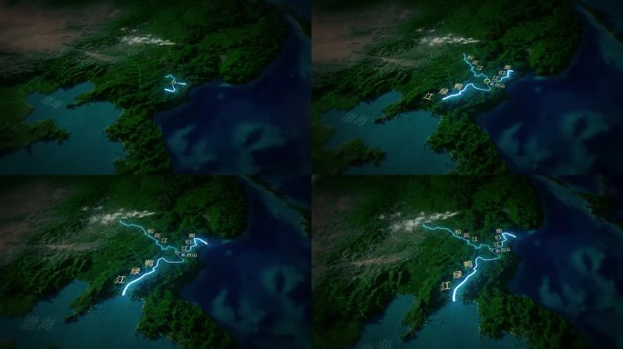 鸭绿江图们江水系水域地图（视频）