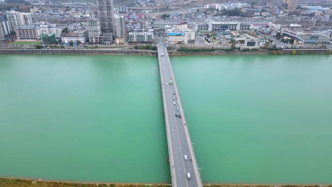 冬季广元航拍风景