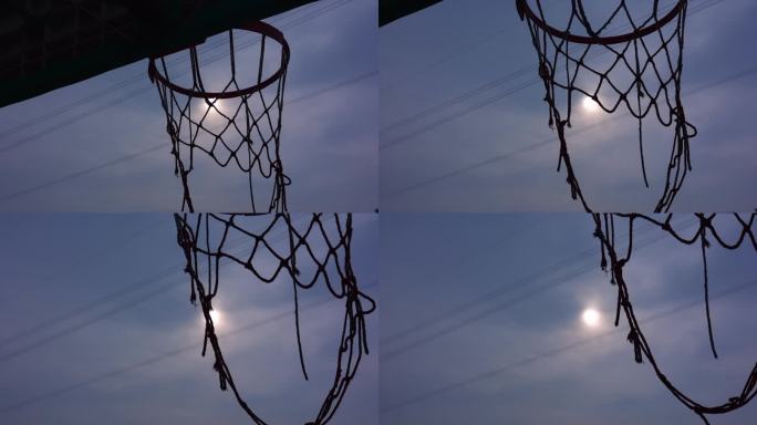 篮球筐  街头篮球 遗弃的篮筐