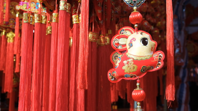 2023兔年春节喜庆年味元素视频-01