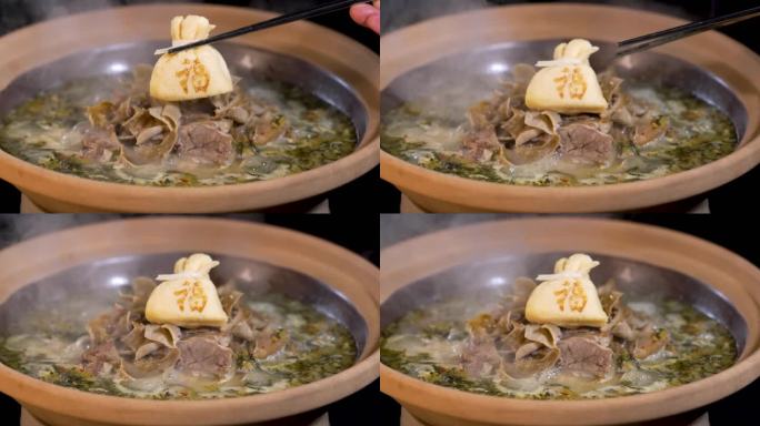 酸菜牛肉羊肉猪肉肉食煮沸冒泡火锅中餐餐饮