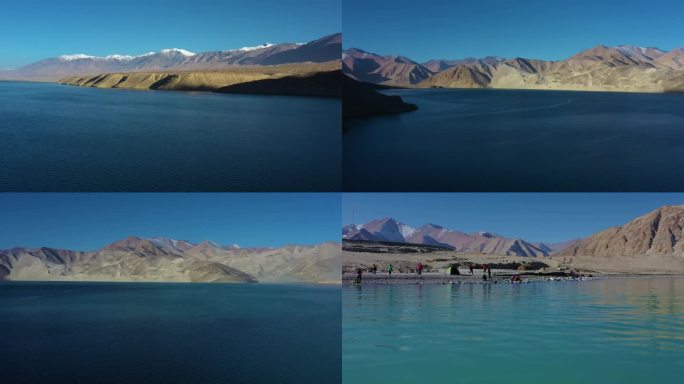 4k新疆帕米尔高原白沙湖