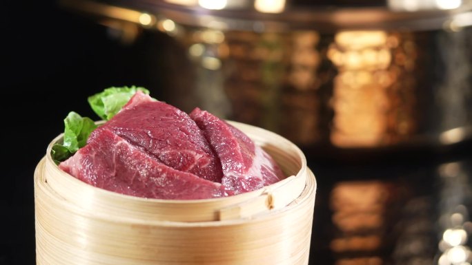 牛肉红肉卤制展示原材料食材中餐