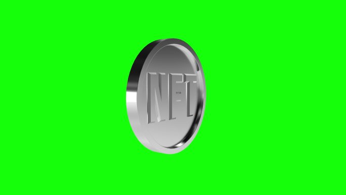 NFT硬币绿屏可循环动画
