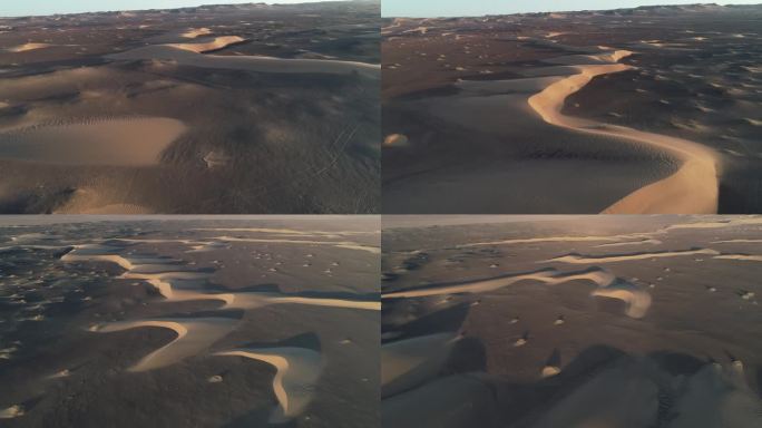 大戈壁滩上的沙子造型独特