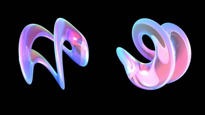 赛博朋克抽象扭曲 几何装饰元素抽象艺术