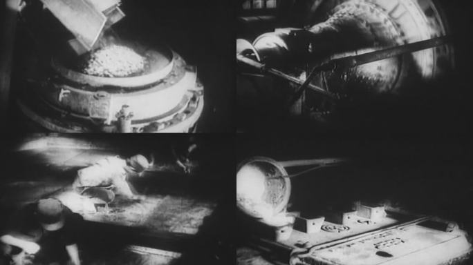 40年代的东北金矿生产影像
