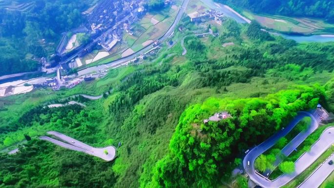 湘西凤凰风景 苗寨 矮寨大桥 十八洞村8