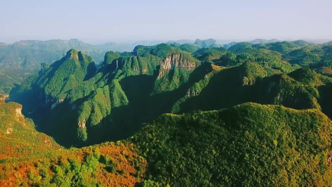 湘西凤凰风景 德夯 黄土坪 悬崖