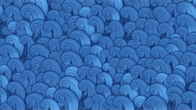 抽象海浪蓝色