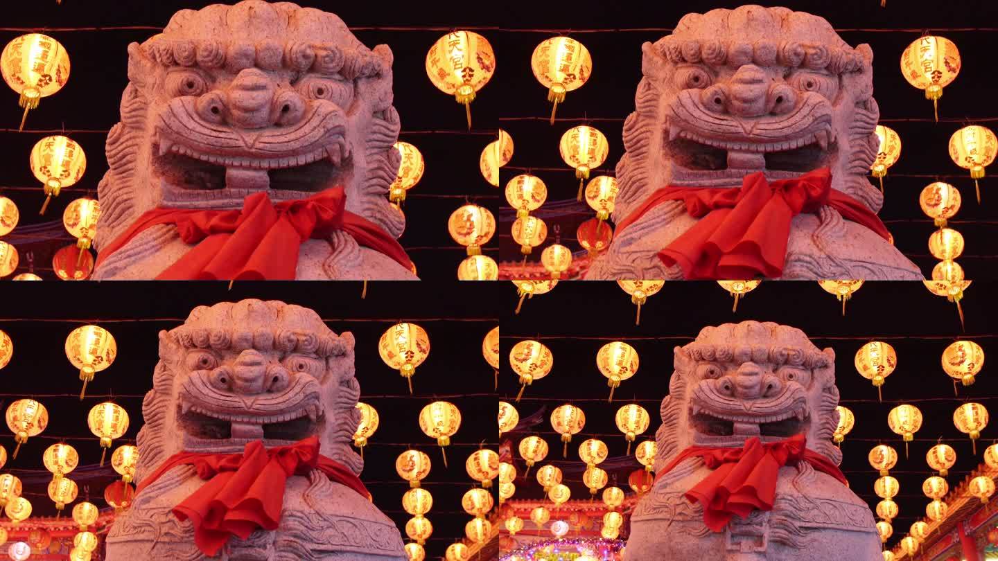 中国传统狮子作为守门人