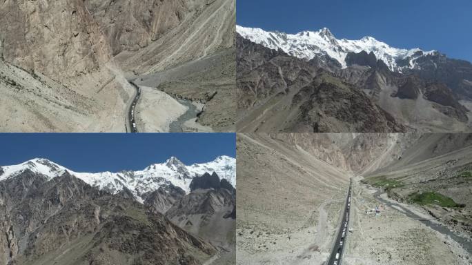 中国新疆喀什喀喇昆仑山中巴友谊公路