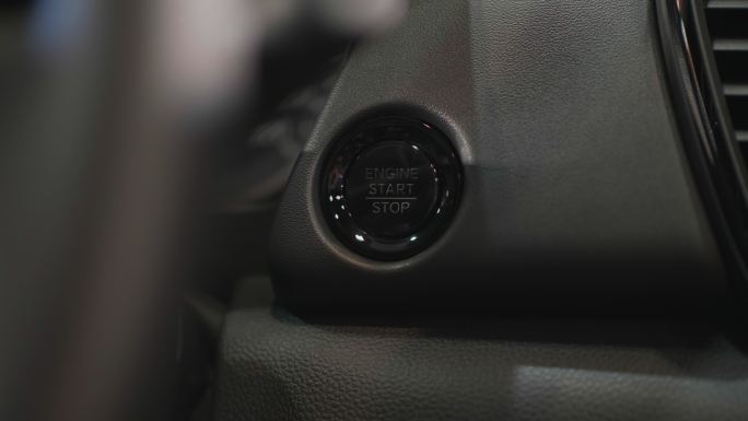 电动启动车一键启动汽车按钮开关闪烁灯光