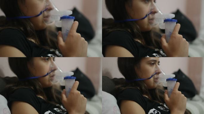 吸入器国外女人哮喘治疗蒸汽呼吸机