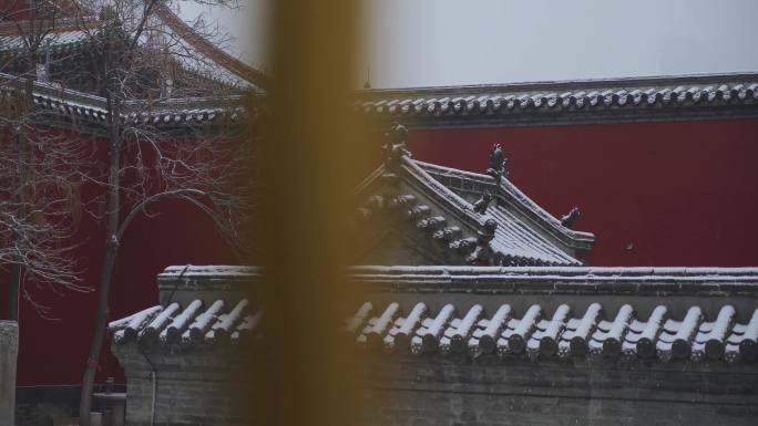 雪景寺庙 沈阳寺庙