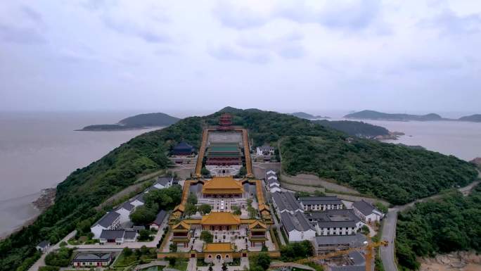 【原创可商】舟山普浙江陀山宝陀禅寺建筑