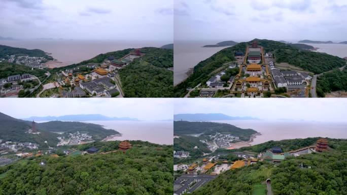 【原创可商】舟山普浙江陀山宝陀禅寺建筑