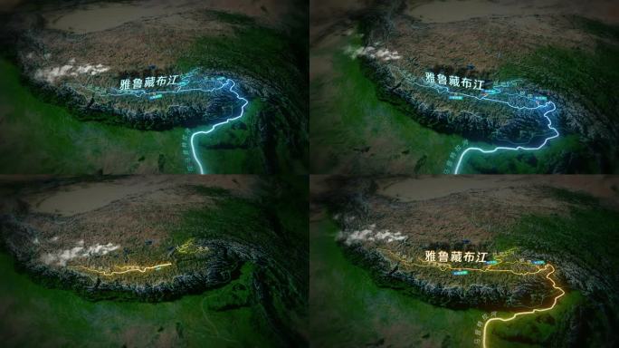雅鲁藏布江地图水系（视频）