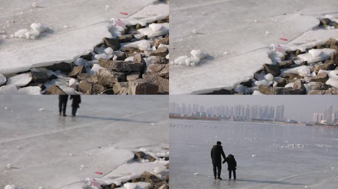 冰上的人