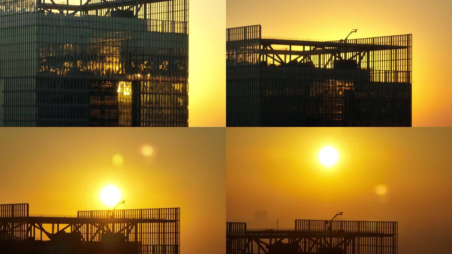 南浦大桥夕阳