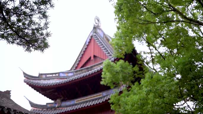 （原创可商）浙江普陀山普济寺禅院建筑视频