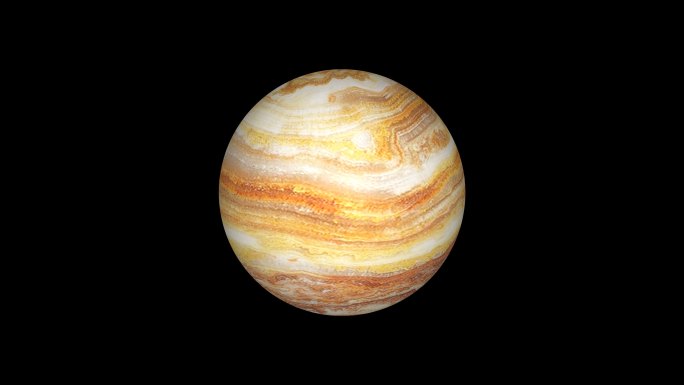 旋转的木星球