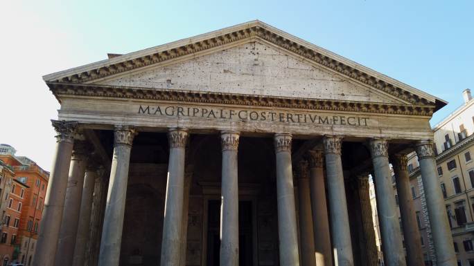 罗马万神殿外国古典风景国外复古圆柱子