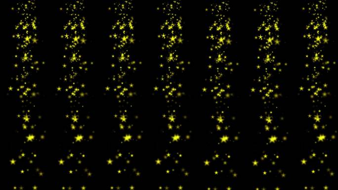坠落的星星闪烁可循环的背景与阿尔法频道4k