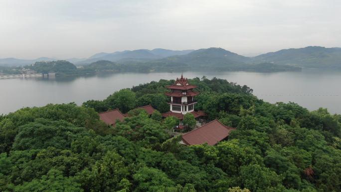 航拍常州南山竹海度假区