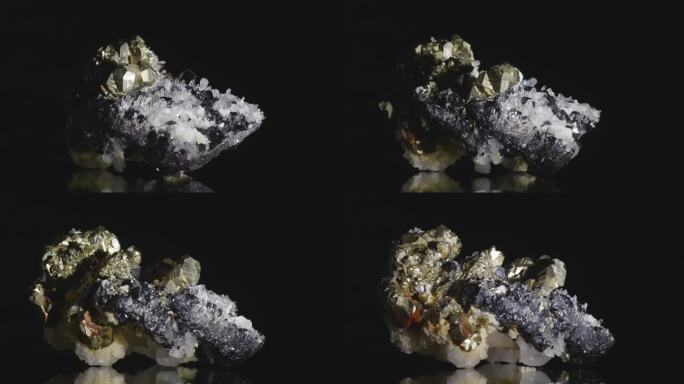 大型台车：黑色黄铁矿