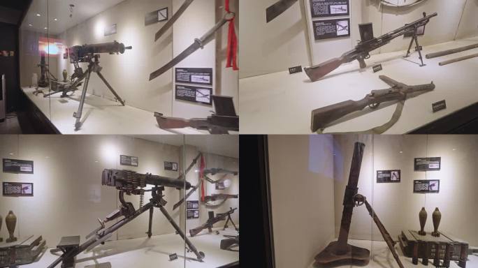 抗战武器文物历史展柜展览馆