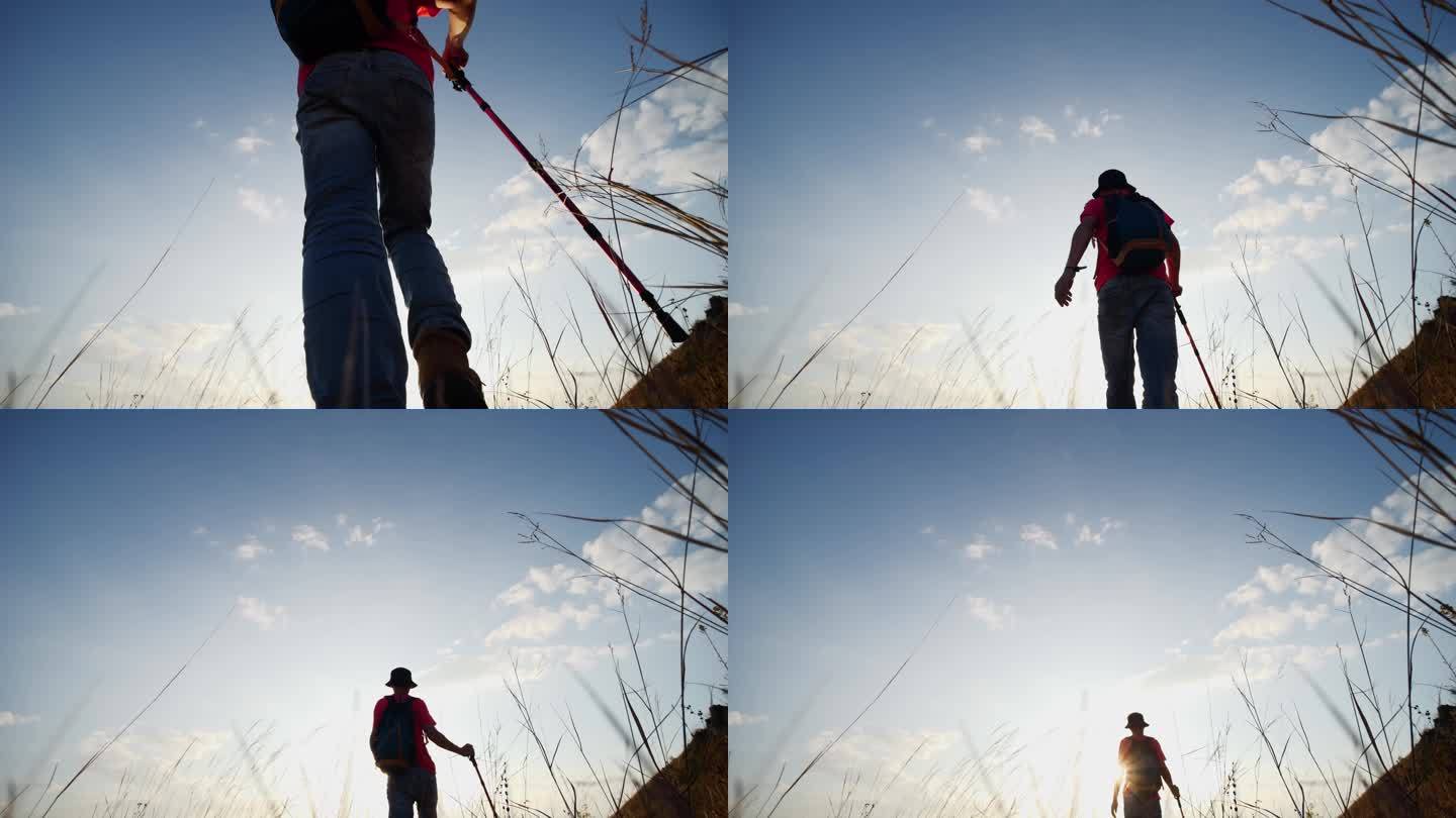 户外 徒步 人物 身影