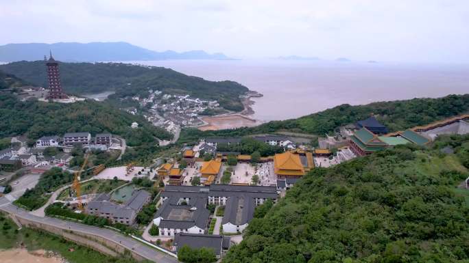 【原创可商】舟山普浙江陀山宝陀禅寺建筑