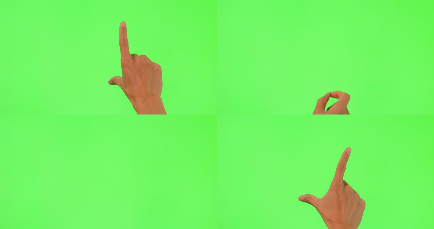 人手触摸绿色屏幕绿色屏幕手掌手语