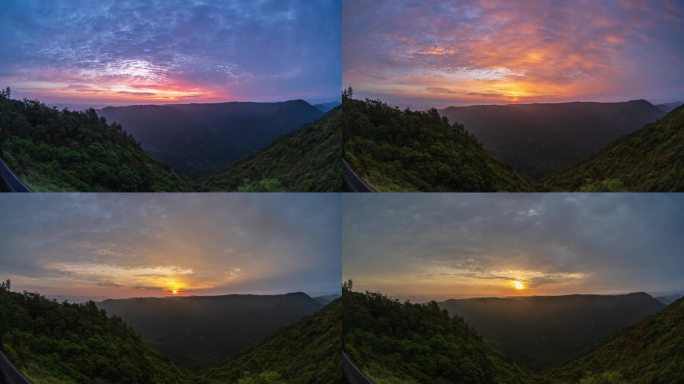 福州鼓山日出朝霞