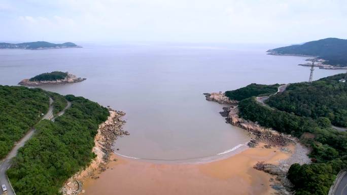 【原创可商】航拍浙江普陀山普门万佛宝塔