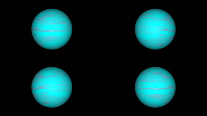 旋转的天王星体