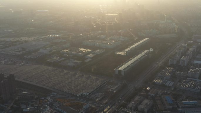 4K原素材-上海金桥出口加工区全景