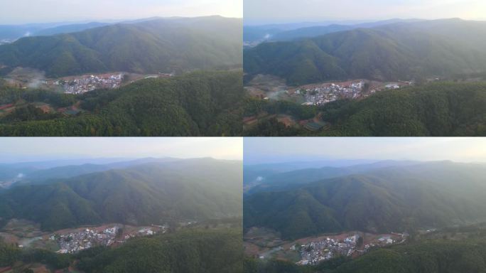 安化乡大山中上升至500米