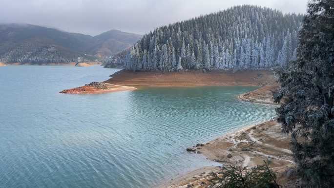 桂林全州天湖雪景