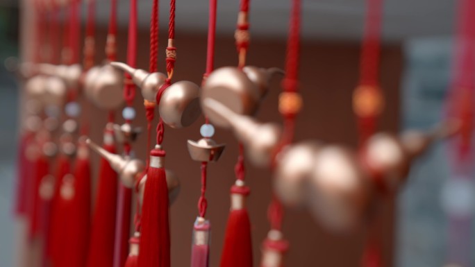 【4K】中国风挂件红绳饰品金葫芦