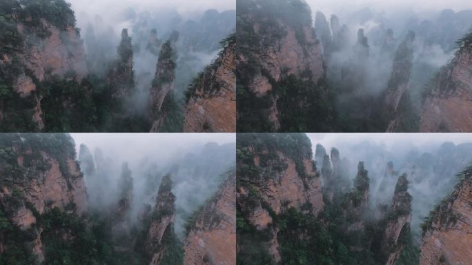 延时摄影张家界风景，中国