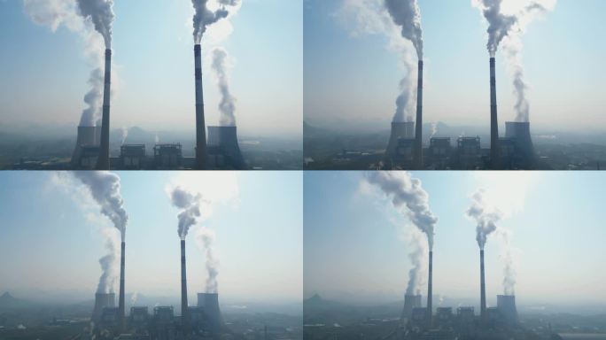 烟囱排烟粉尘污染空气污染大气污染工业污染