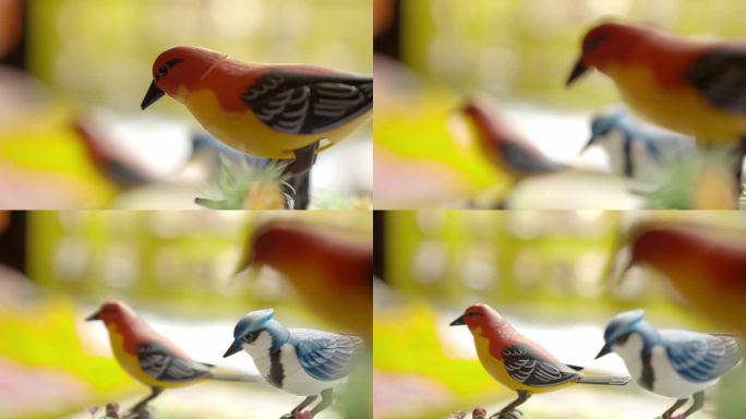 【4K】小鸟摆件小鸟礼品工艺鸟