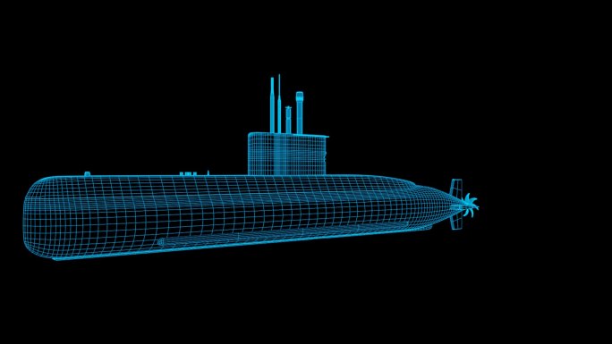 原创三维潜水艇视频素材