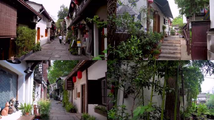 杭州小河直街历史文化街区小巷4K视频合集