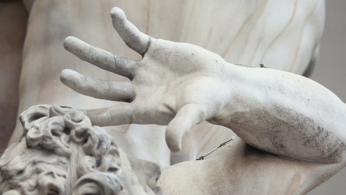 佛罗伦萨广场雕塑实拍素材