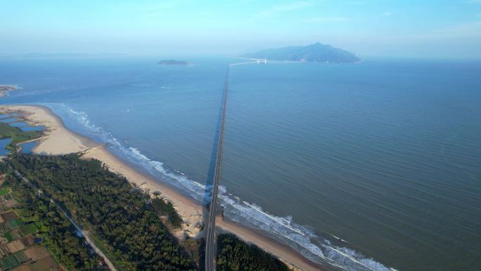 跨海大桥 汕头南澳大桥 航拍