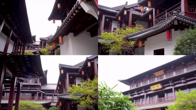 杭州拱墅区香积寺古建筑4K视频合集