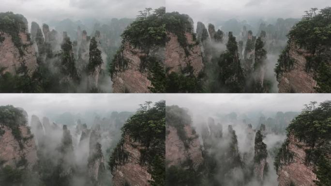 延时摄影张家界风景，中国
